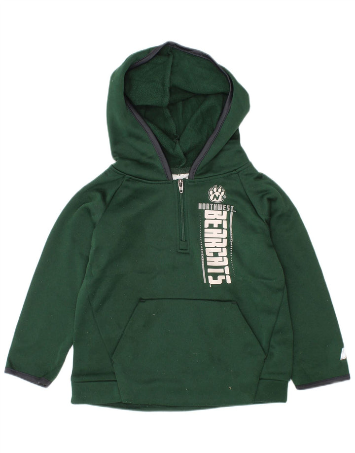 Russell Athletic - Sudadera con capucha para niño (2-3 años), color verde Poliéster