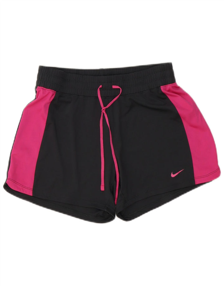 NIKE - Pantalones cortos deportivos para mujer (talla 40), color negro, poliéster