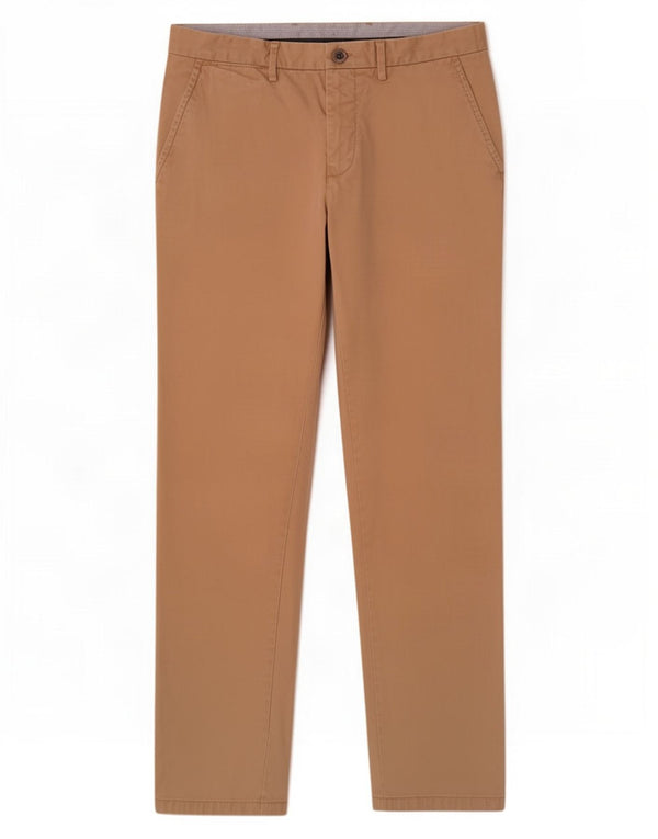 Tommy Hilfiger Pantalones chinos rectos para hombre W32 L32 Algodón beige