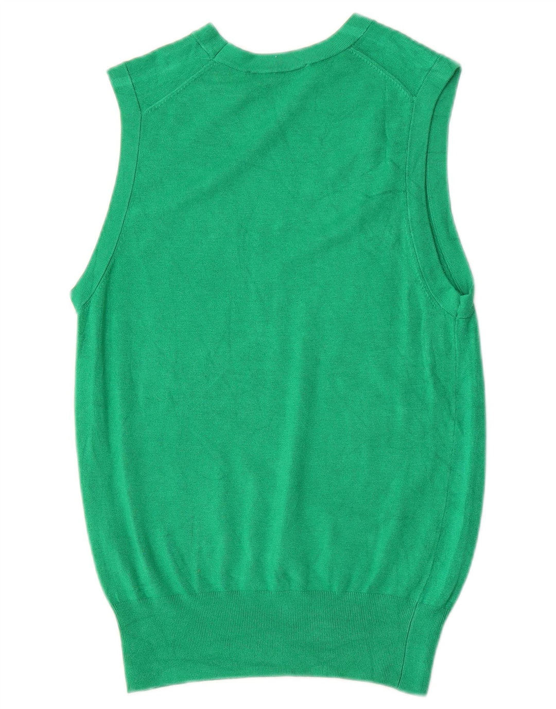 Zara Mujer Chaleco Tank Top UK 12 Viscosa Verde Medio
