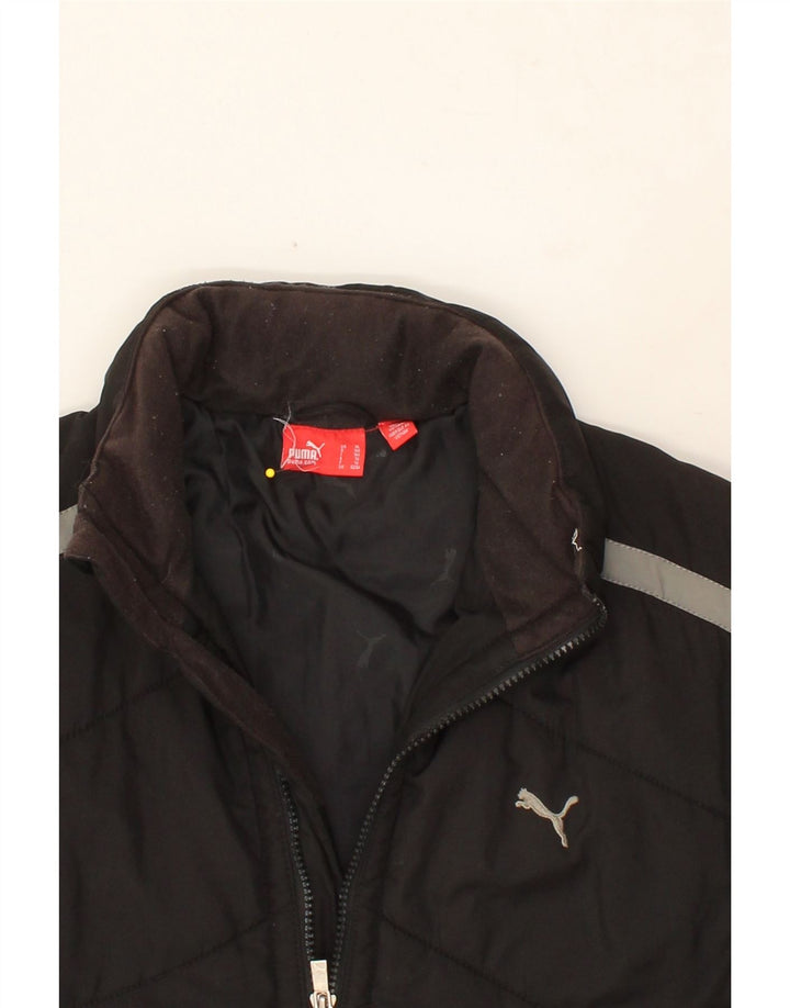 PUMA Boys Graphic Padded Jacket 13-14 Years Black Vintage Puma and Second-Hand Puma from Messina Hembry 