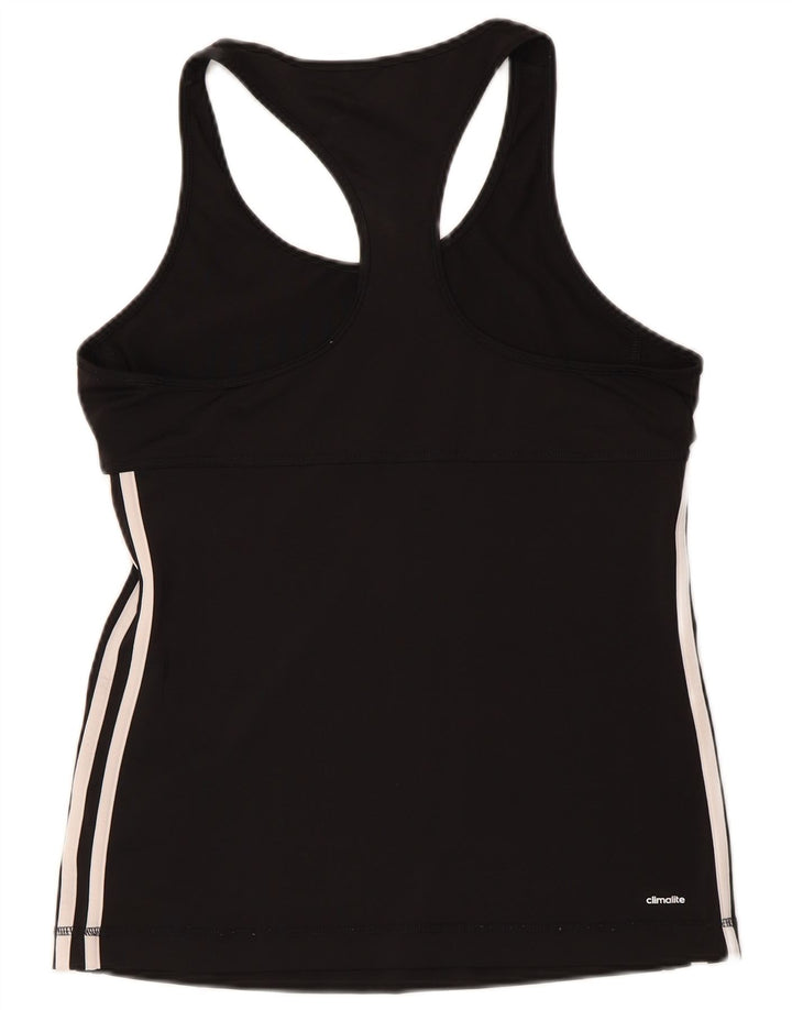 Adidas Mujer Climalite Chaleco Top UK 12/14 Medio Negro Poliéster