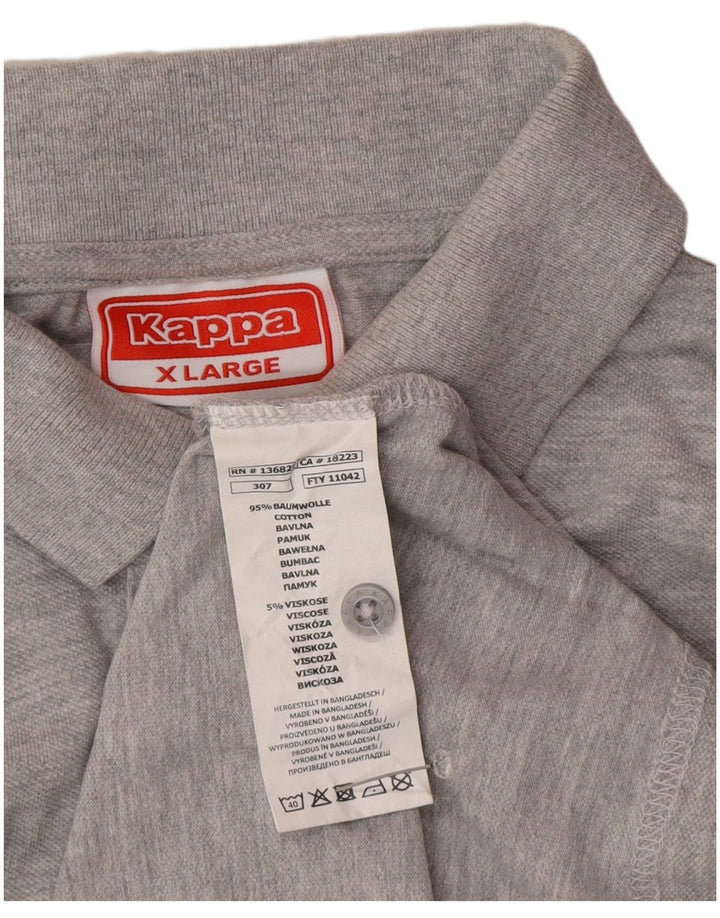 Kappa Polo Hombre XL Gris Algodón