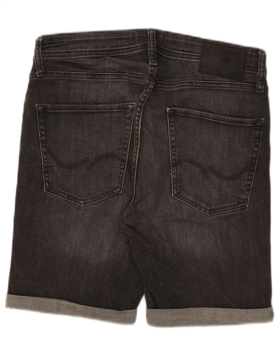 Jack & Jones Pantalones cortos de mezclilla para hombre pequeños W29 Gris