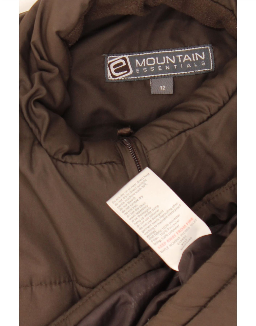 Mountain Essentials Chaleco acolchado para mujer UK 42 Marrón medio Poliéster