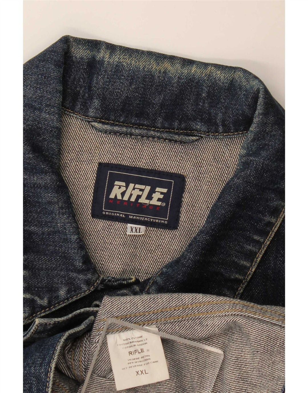 Chaqueta vaquera para mujer Rifle UK 20 2XL Algodón azul marino