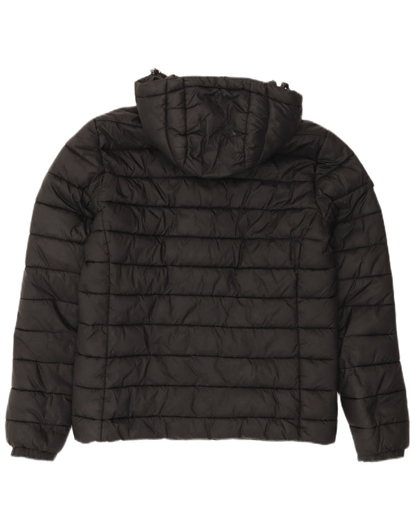 Superdry Chaqueta Acolchada Con Capucha Para Hombre UK 38 Medium Black Nylon