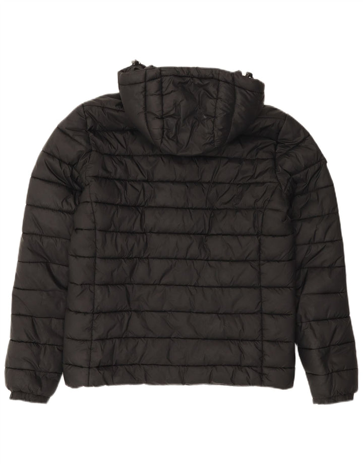 Superdry Chaqueta Acolchada Con Capucha Para Hombre UK 38 Medium Black Nylon
