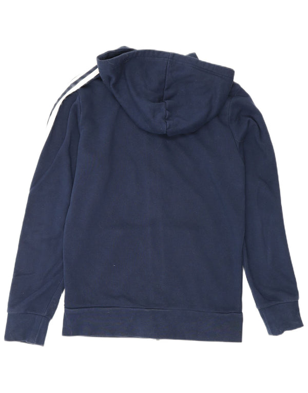 Adidas Sudadera con capucha y cremallera para hombre XS Algodón azul marino