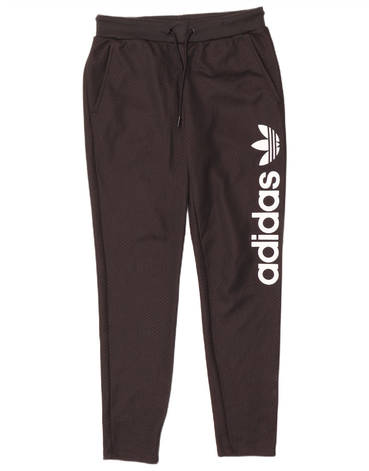 Adidas Pantalones de chándal gráficos para mujer Reino Unido 10 Pequeño Poliéster negro