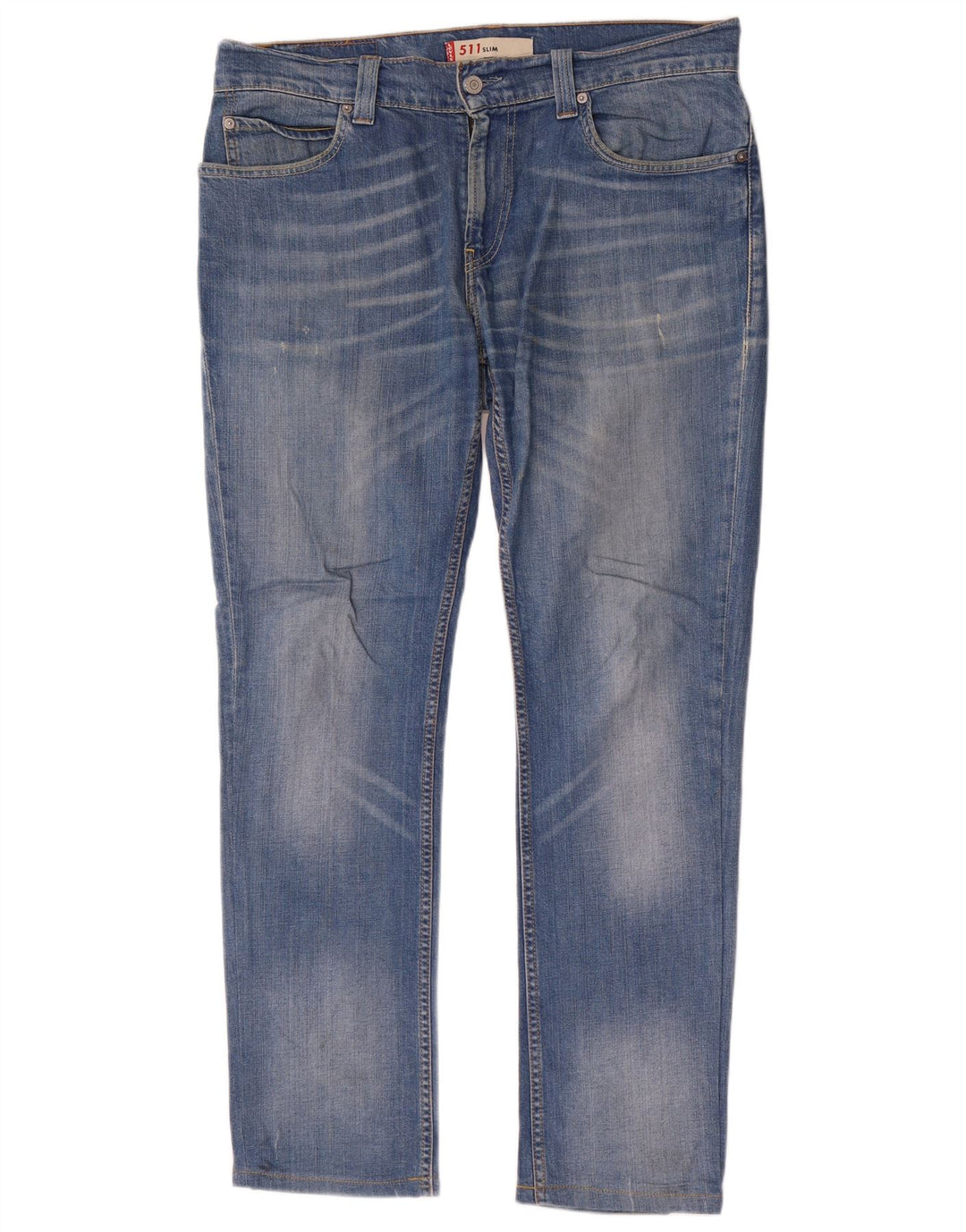 Levi's Hombre 511 Slim Jeans W35 L31 Algodón Azul