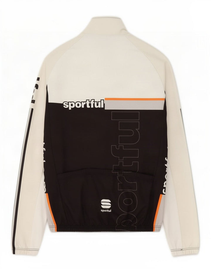 Sportful Hombre Chaqueta De Chándal Con Gráfico XL Blanco Colorblock Poliéster