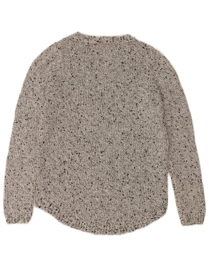 Marks & Spencer Suéter tipo jersey con cuello barco para mujer Reino Unido 40 Gris medio moteado