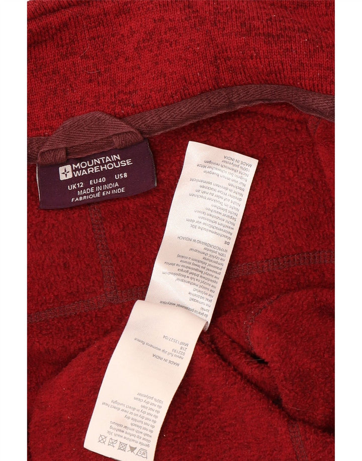 Chaqueta superior de chándal para mujer Mountain Warehouse UK 42 Poliéster rojo mediano
