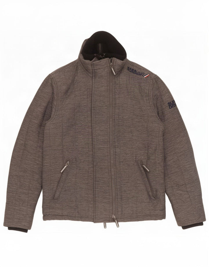 Superdry Chaqueta Cortavientos The Windcheater para Hombre UK 38 Gris Medio Moteado
