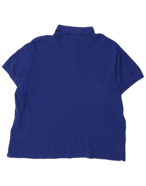 LACOSTE Polo de ajuste clásico para hombre talla 8 3XL algodón azul