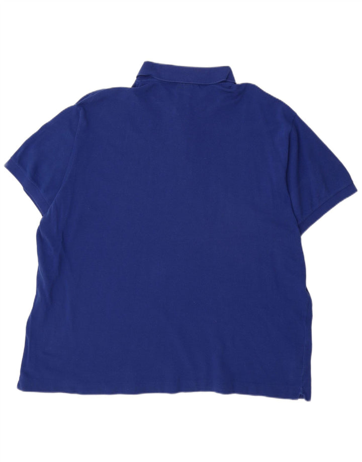 LACOSTE Polo de ajuste clásico para hombre talla 8 3XL algodón azul