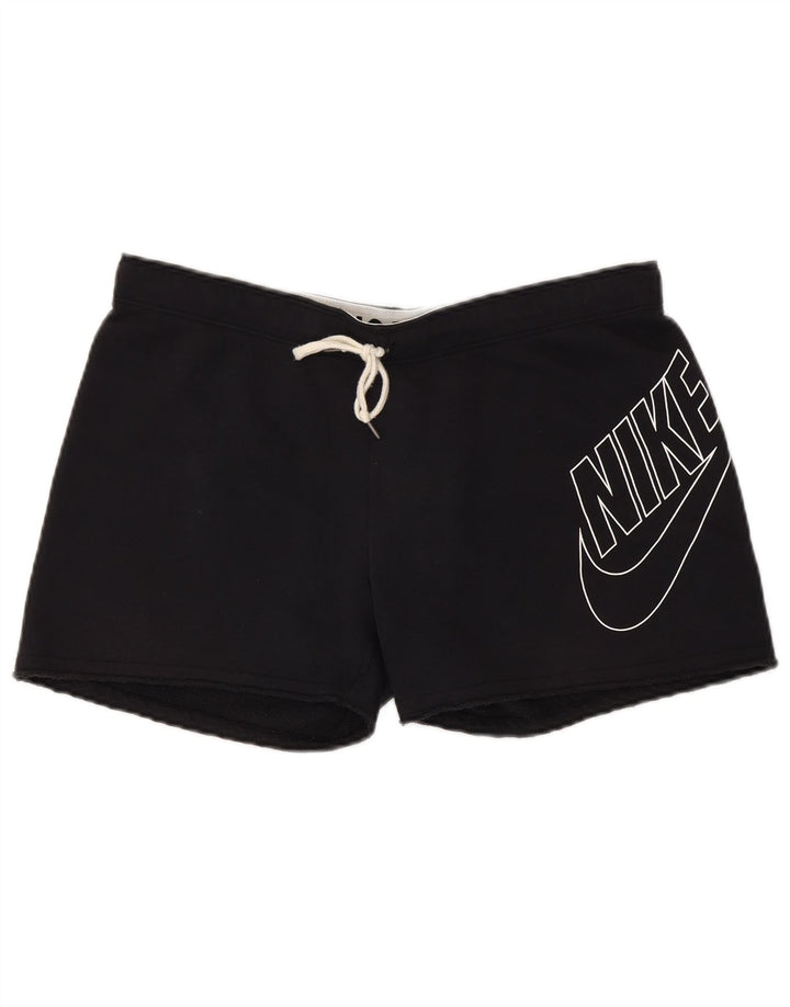 NIKE Shorts deportivos gráficos para hombre Algodón negro mediano