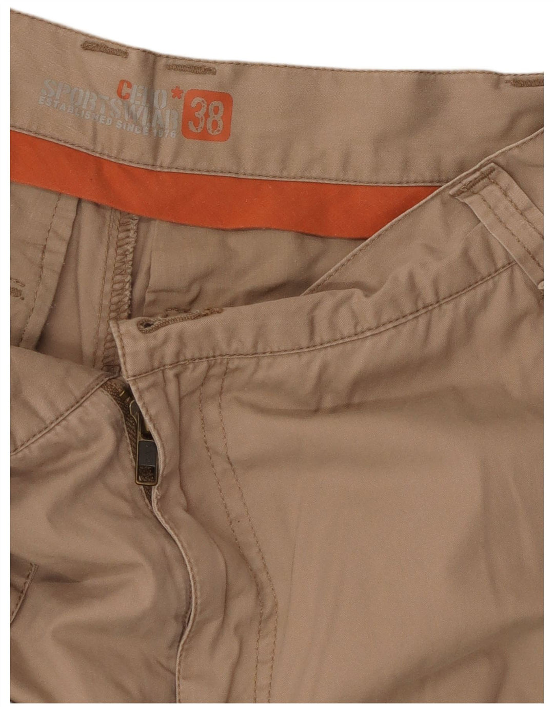 Celio Shorts Cargo Hombre W38 XL Algodón Beige