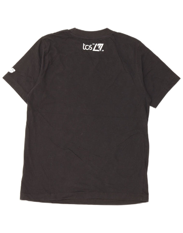 New Balance Camiseta gráfica para hombre Top Medium Black Cotton