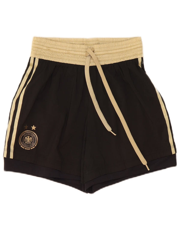Adidas Mens Deutscher Fussball Bund Pantalones Cortos Deportivos Pequeño Negro Colorblock