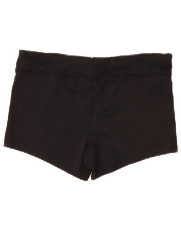 NIKE Pantalones cortos deportivos Dri Fit para mujer UK 10 Small Poliéster negro