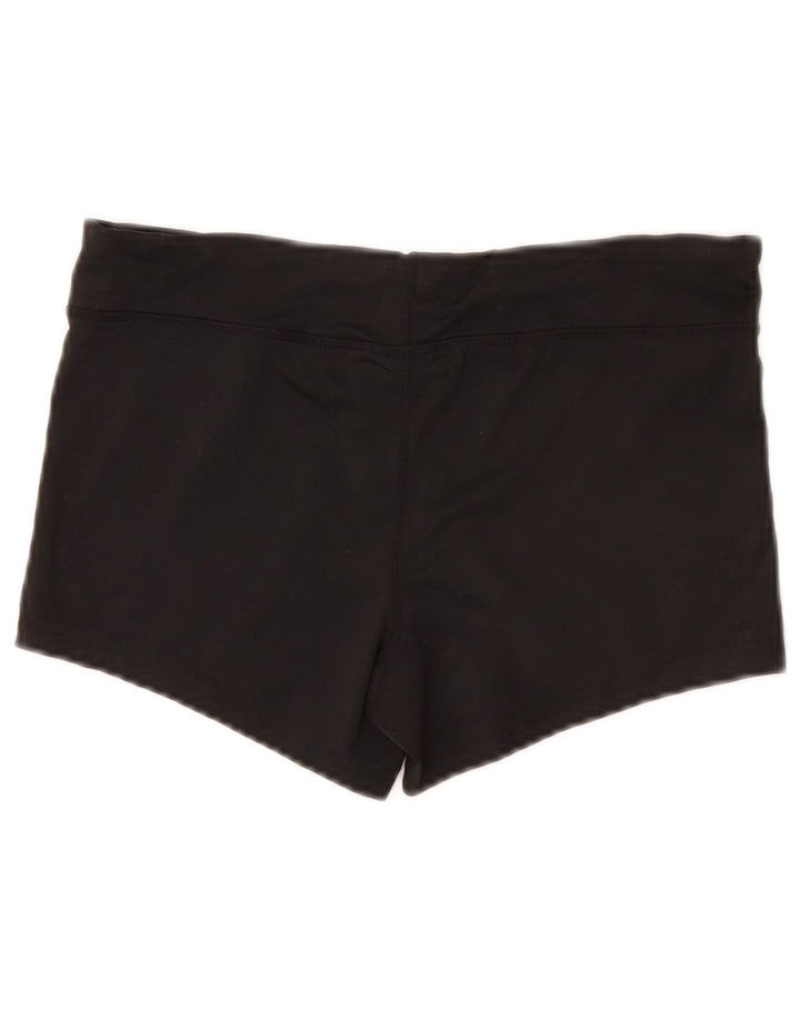 NIKE Pantalones cortos deportivos Dri Fit para mujer UK 10 Small Poliéster negro