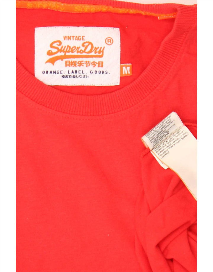 Camiseta Superdry Hombre Top Medium Rojo Algodón