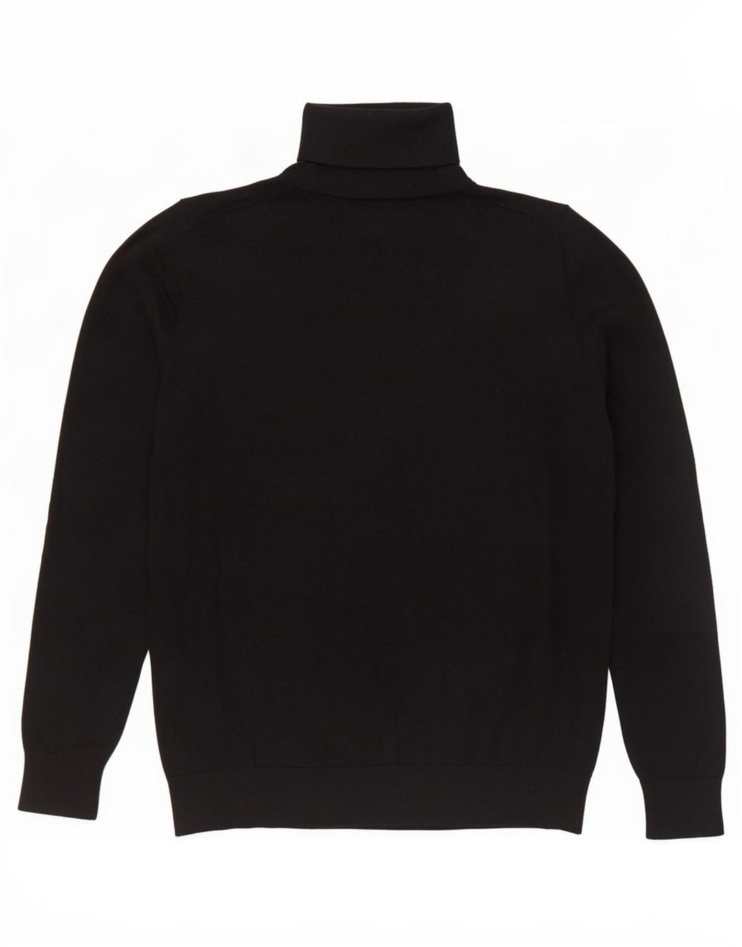 Massimo Dutti Jersey de cuello vuelto para mujer UK 44 Large Seda Negra