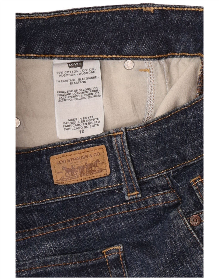 LEVI'S Jeans rectos para mujer US 12 grande W34 L32 algodón azul