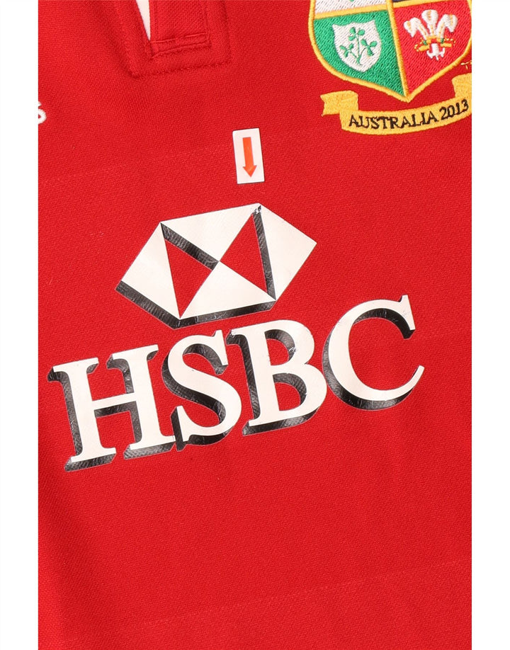 Polo gráfico ADIDAS Australia 2013 para niño 9-10 años Rojo Poliéster