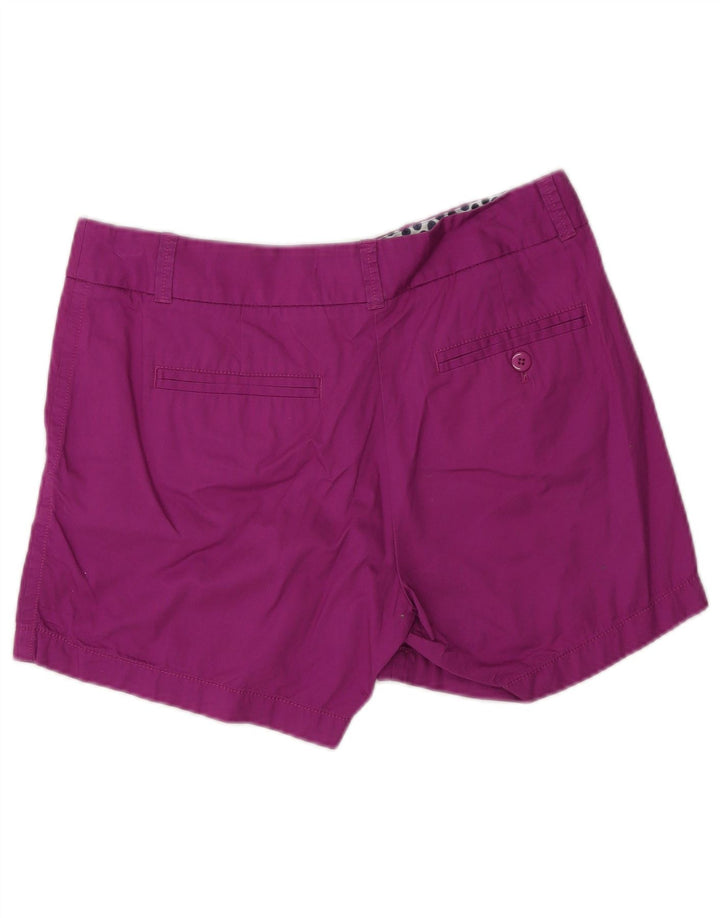 J. CREW Pantalones cortos chinos para mujer US 4 Small W30 Algodón morado