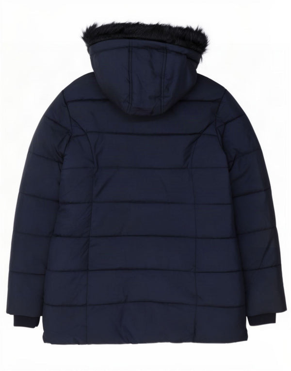 Marks & Spencer Chaqueta acolchada con capucha para niña 12-13 años Azul marino Poliéster