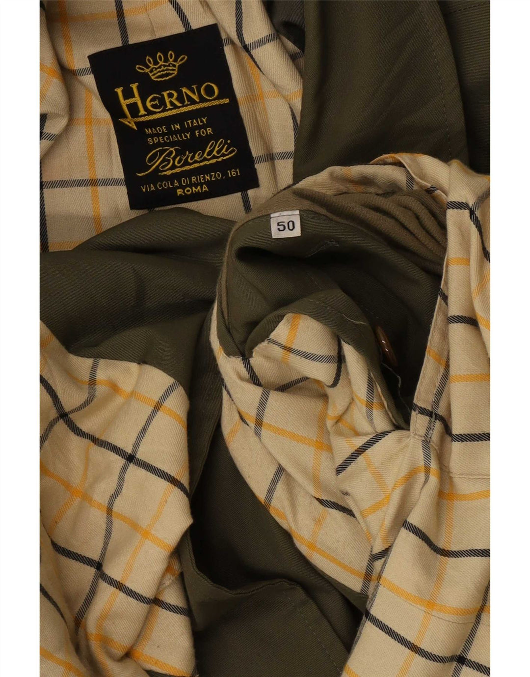 Herno Gabardina para hombre IT 50 grande verde
