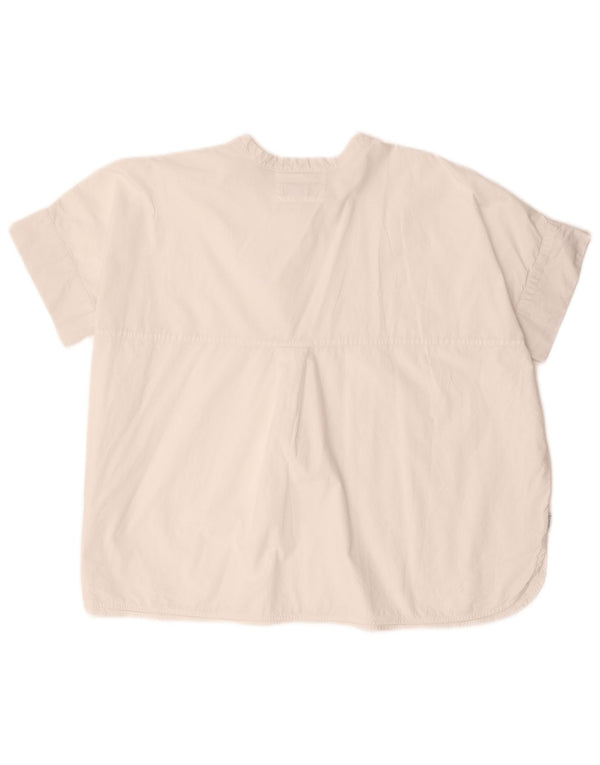 Woolrich Blusa extragrande para mujer UK 44 Medio Blanco