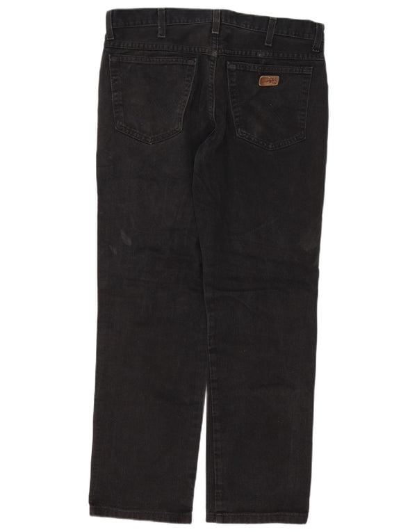 Wrangler Vaqueros rectos Texas para hombre W34 L27 Algodón negro