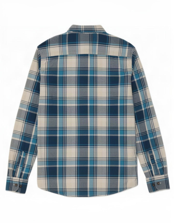 Camisa Wrangler Hombre Medium Blue Check
