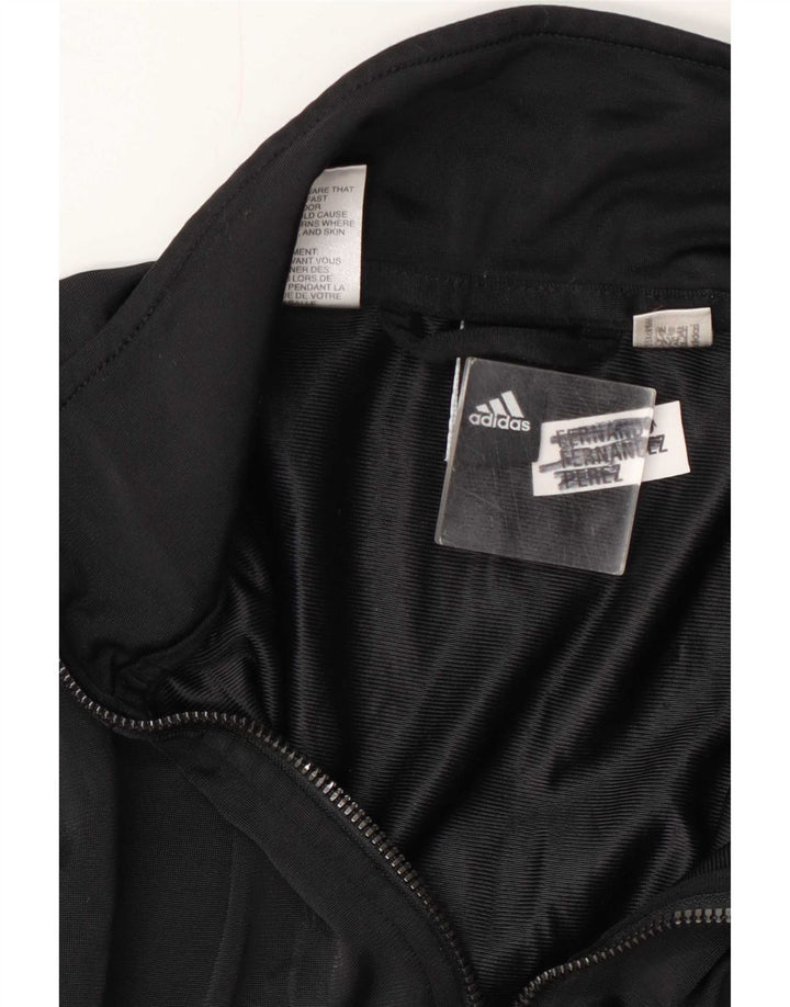 Adidas Hombre Chándal Top Chaqueta Mediano Negro Colorblock