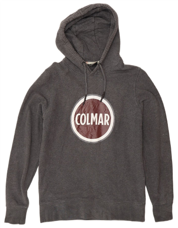Colmar Hombre Sudadera Con Capucha Gráfica De Algodón Gris Medio