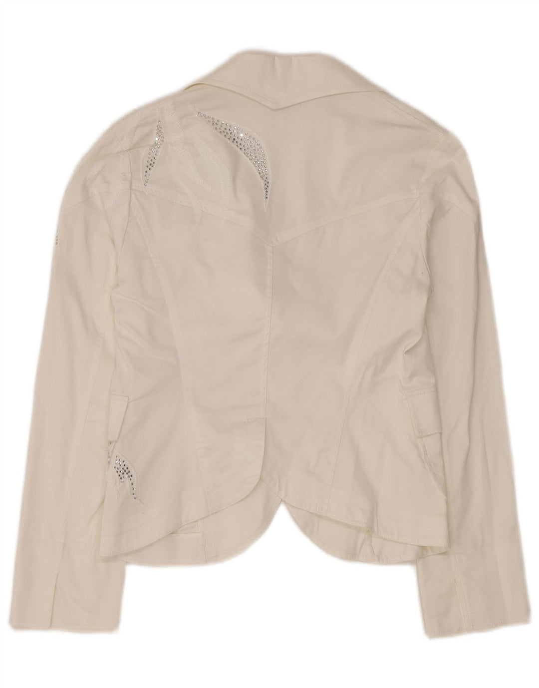 ROCCOBAROCCO Conjunto de 2 piezas con 2 botones para mujer UK 14 Medium W32 L34 Blanco