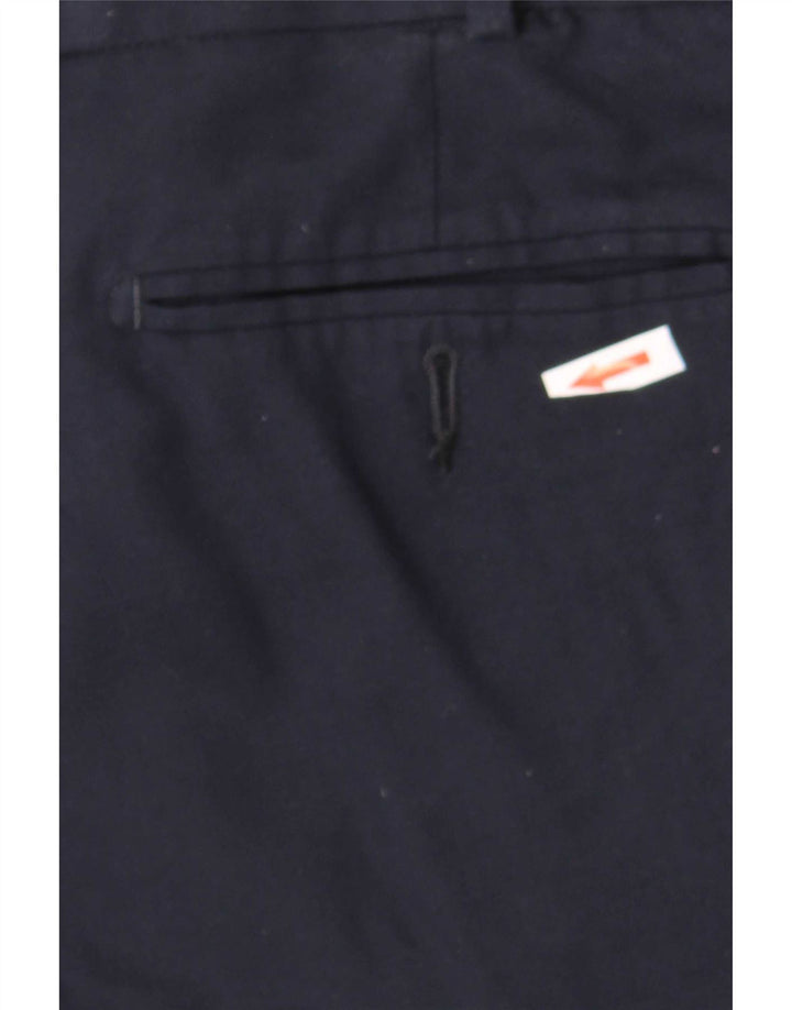 Marks & Spencer Pantalón de traje de corte regular para hombre W36 L31 Lana azul marino