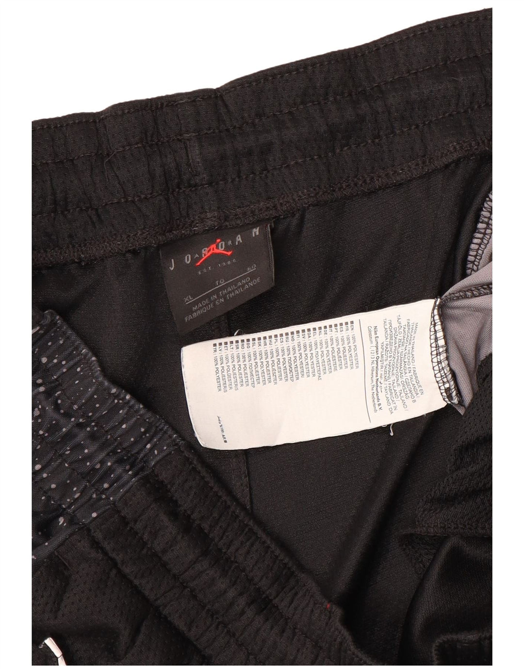 Pantalones cortos deportivos Jordan para hombre XL Poliéster con manchas negras