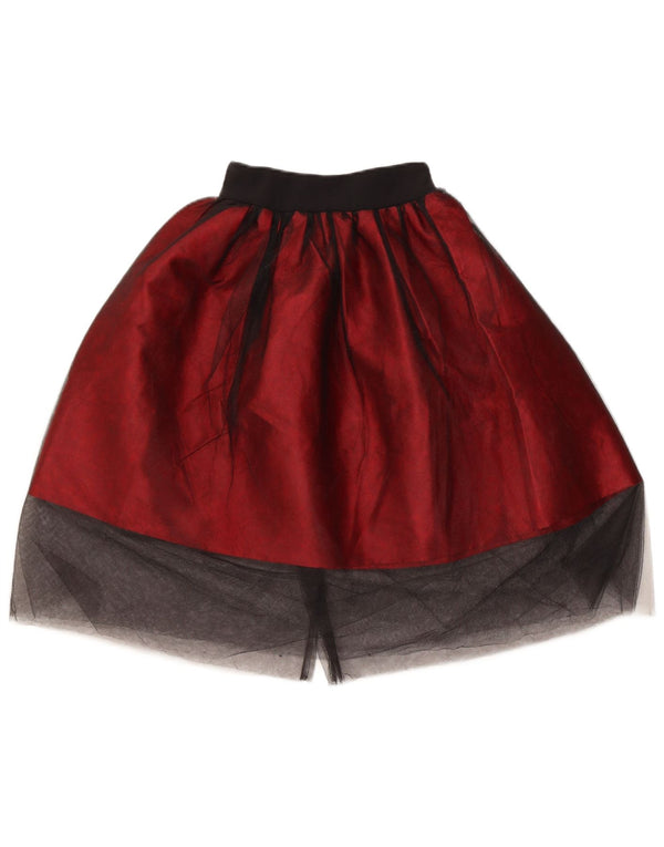 Falda tutú vintage para mujer W20 3XS Borgoña