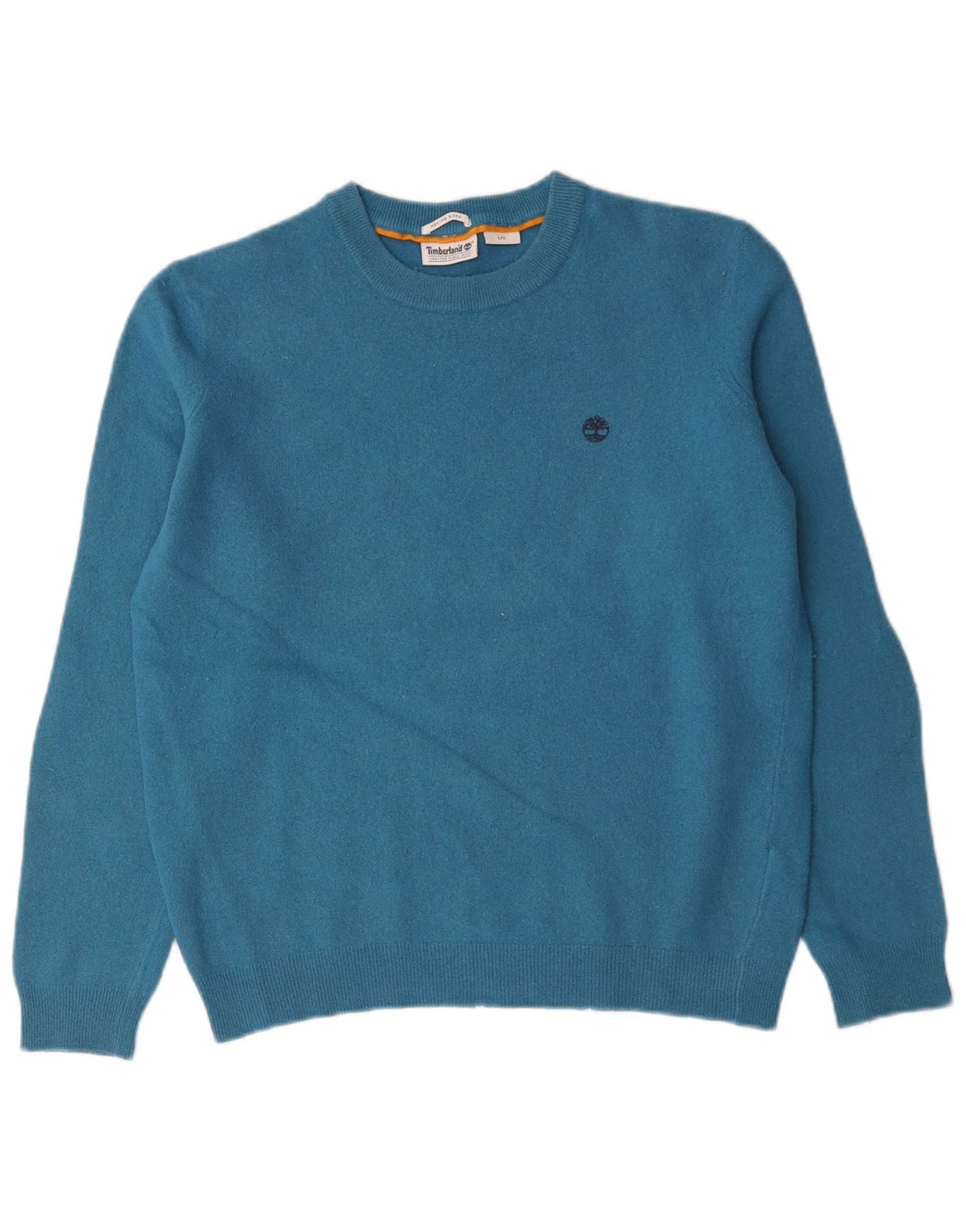 Timberland - Jersey de cuello redondo para mujer, talla 40, talla grande, lana azul