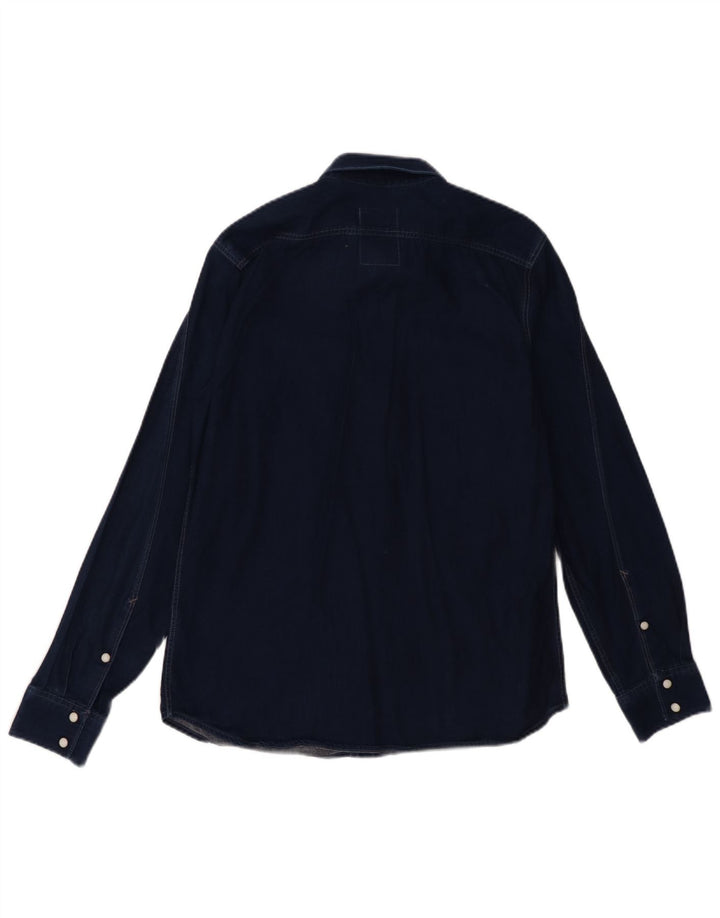 Camisa vaquera G-Star para hombre Algodón azul marino medio