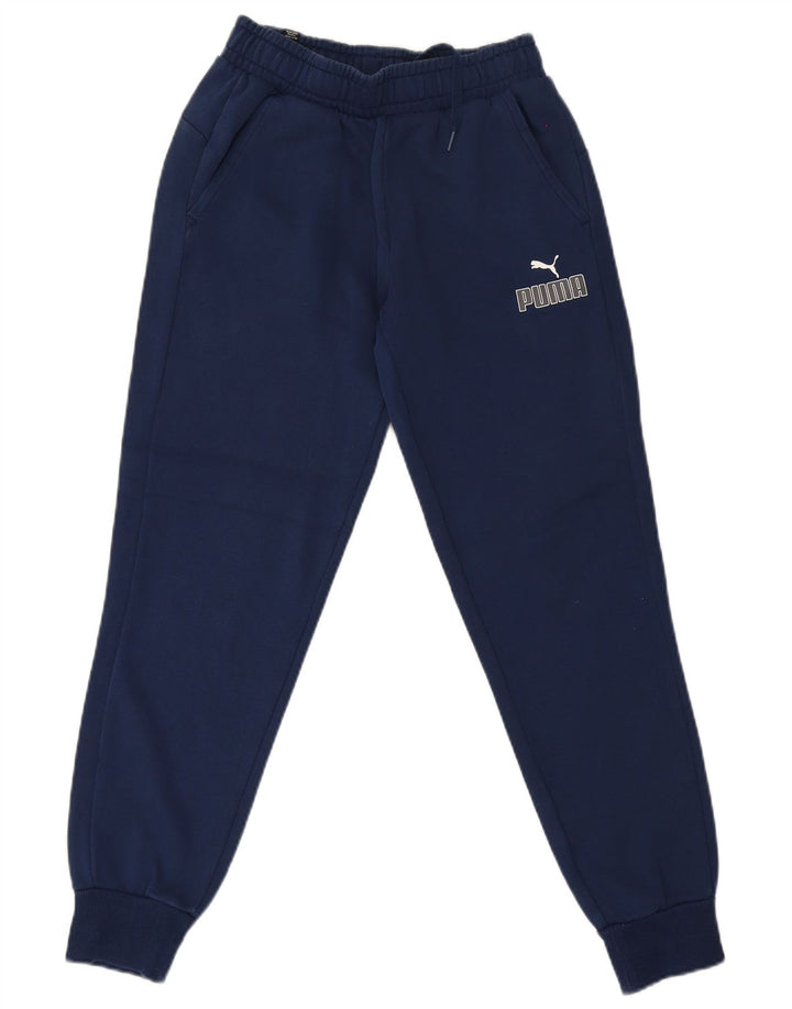 Puma Pantalones De Chándal Con Gráficos Para Hombre Joggers Small Azul Marino