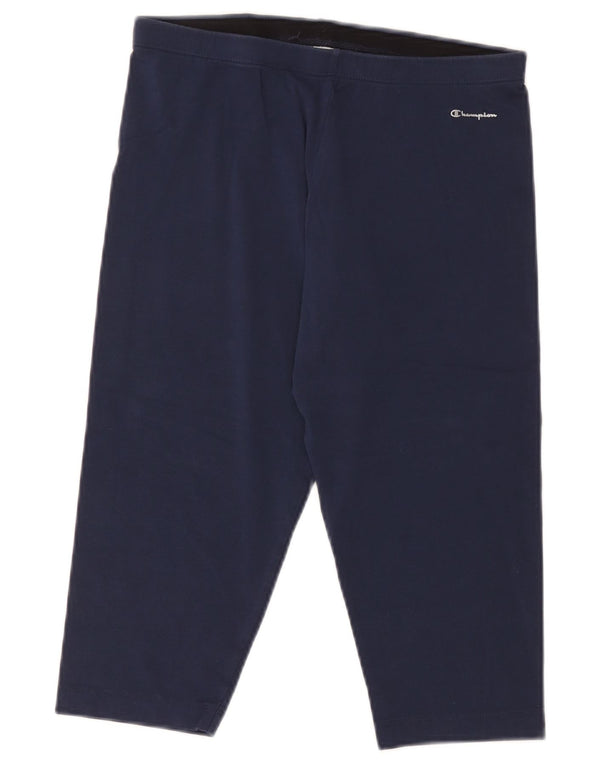 Champion Leggings Capri para Mujer UK 18 XL Algodón Azul Marino