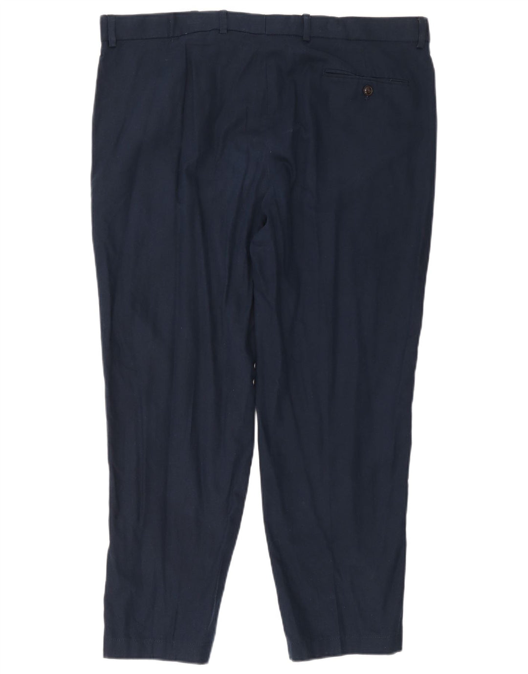 Marks & Spencer Pantalón chino regular para hombre W40 L31 Lino azul marino