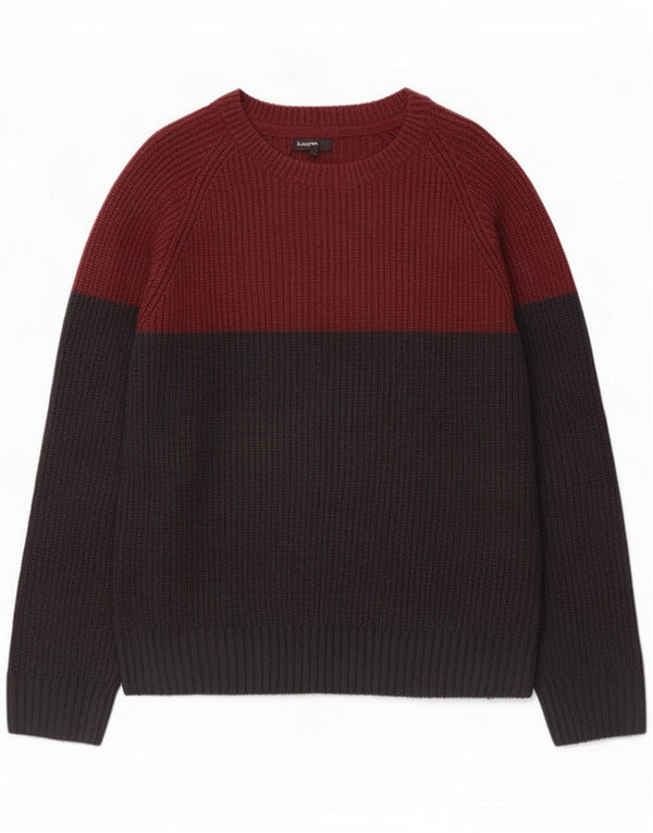 Marks & Spencer Suéter tipo jersey con cuello redondo y autógrafo para hombre Marrón grande