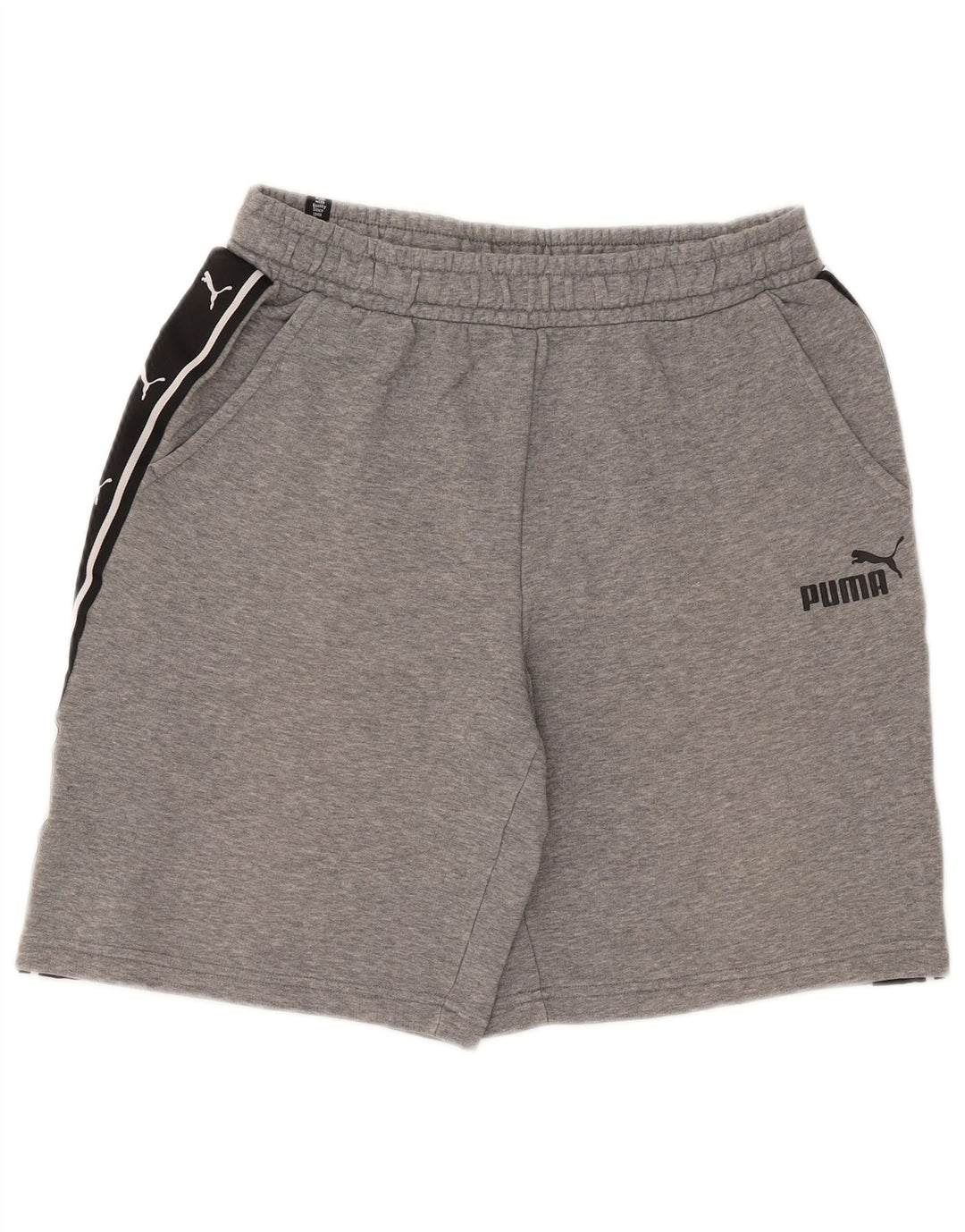 PUMA Shorts deportivos con estampado gráfico en color gris medio para hombre
